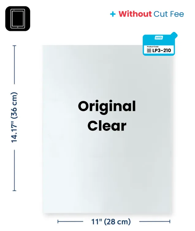 [04-000002] RapidCut Sheet - Tablet - Original Clear - No Cut Fee Included